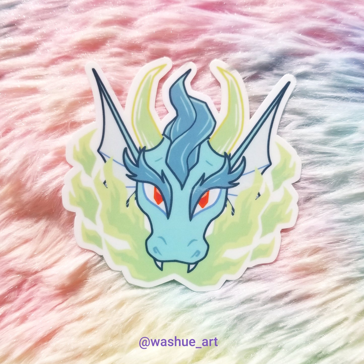 Fire Breathing Dragon Vinyl Sticker