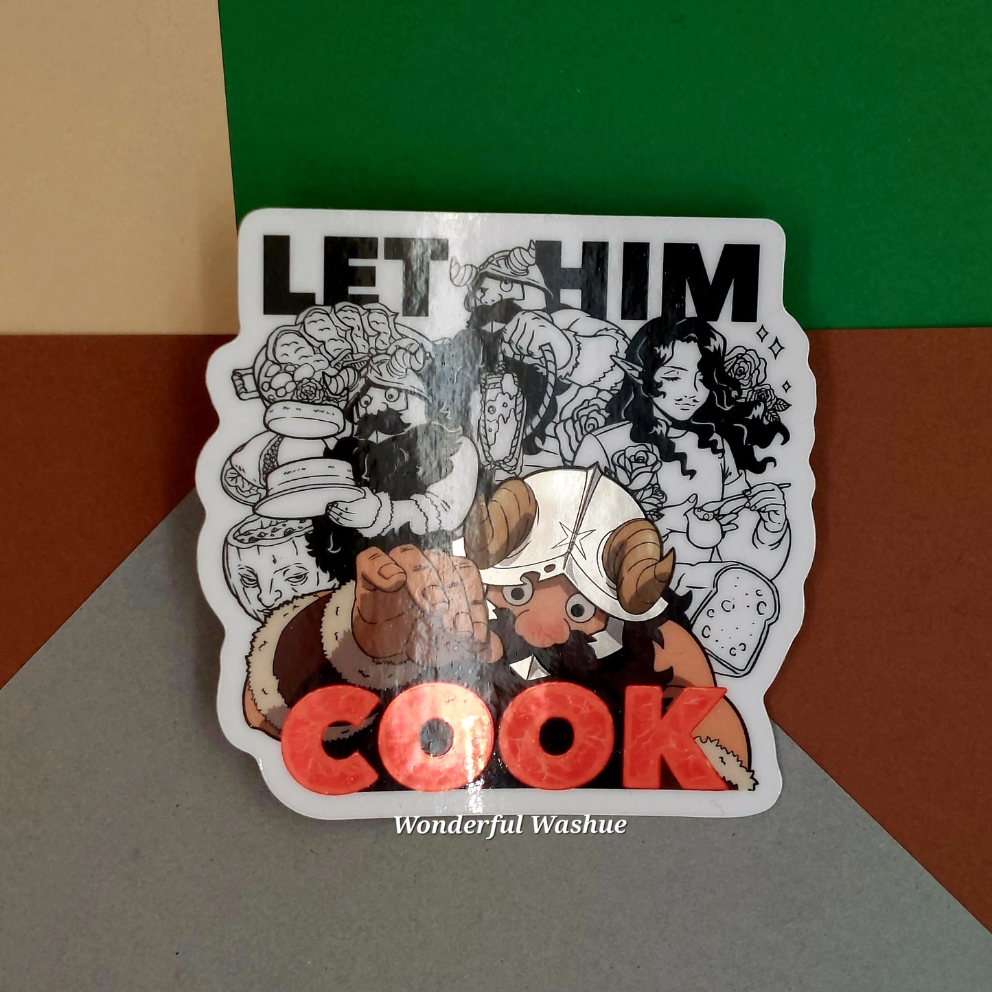 Let Him Cook Vinyl Sticker (Holo)