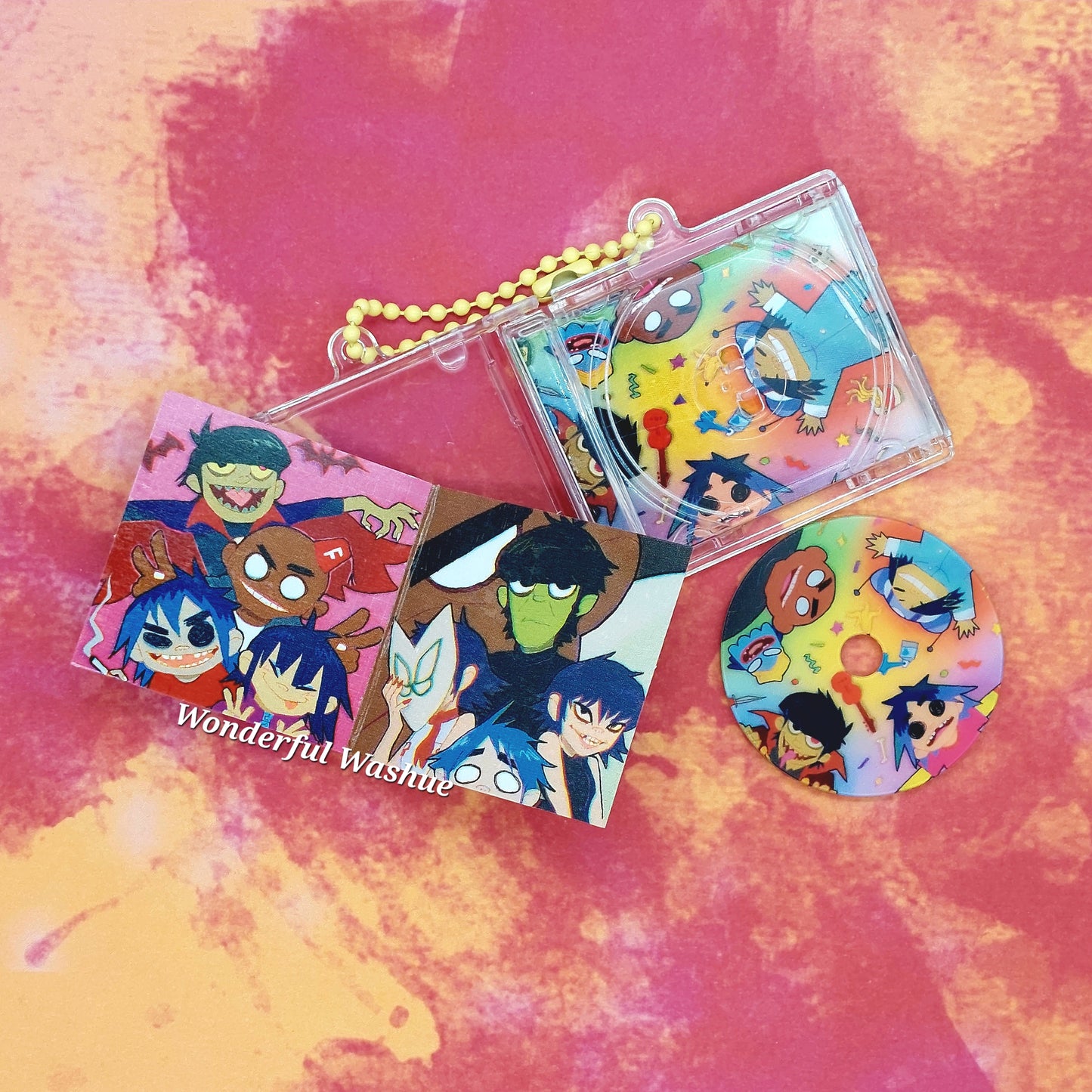 Gorillaz Mini CD Keychain