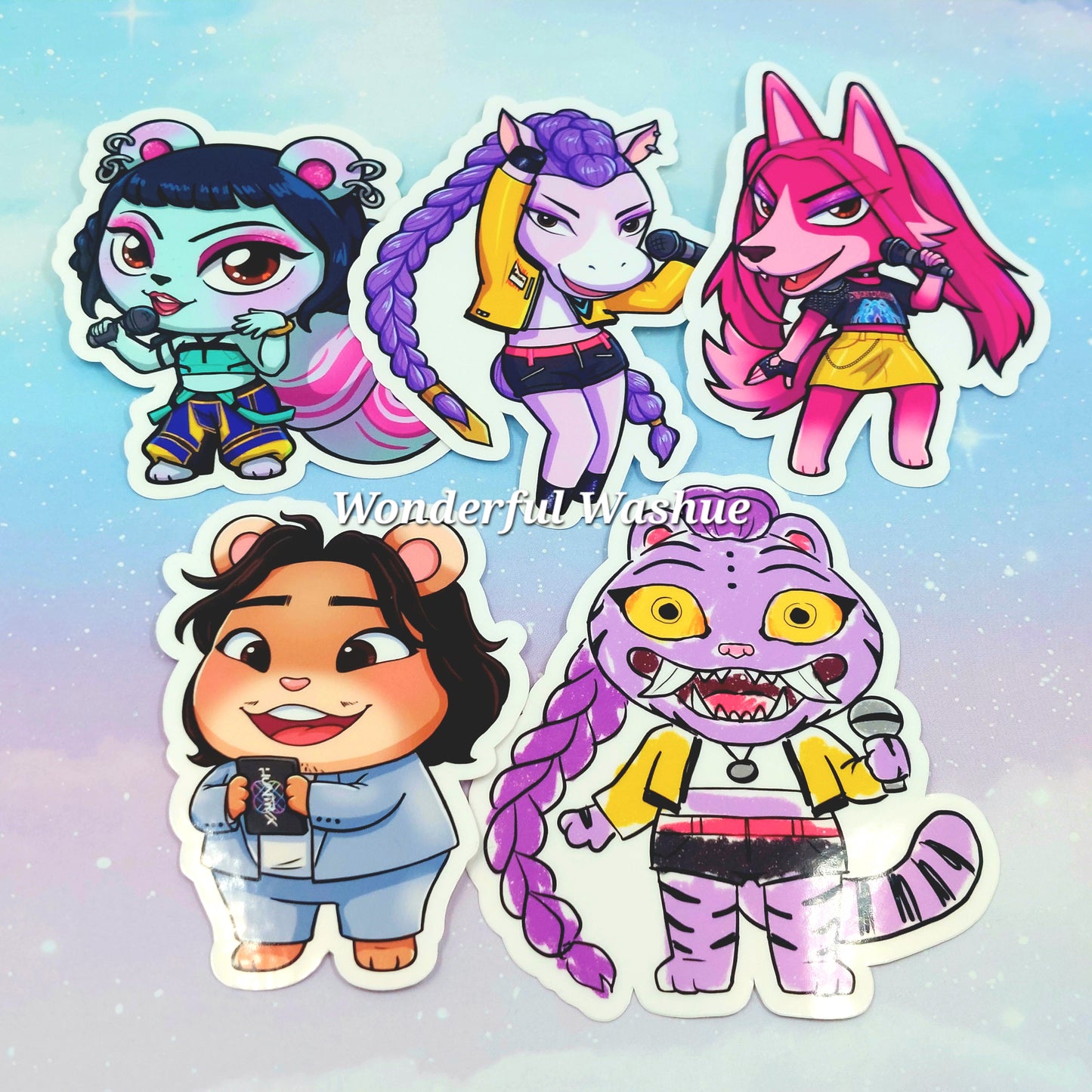 K-pop Demon Hunter Villager Stickers