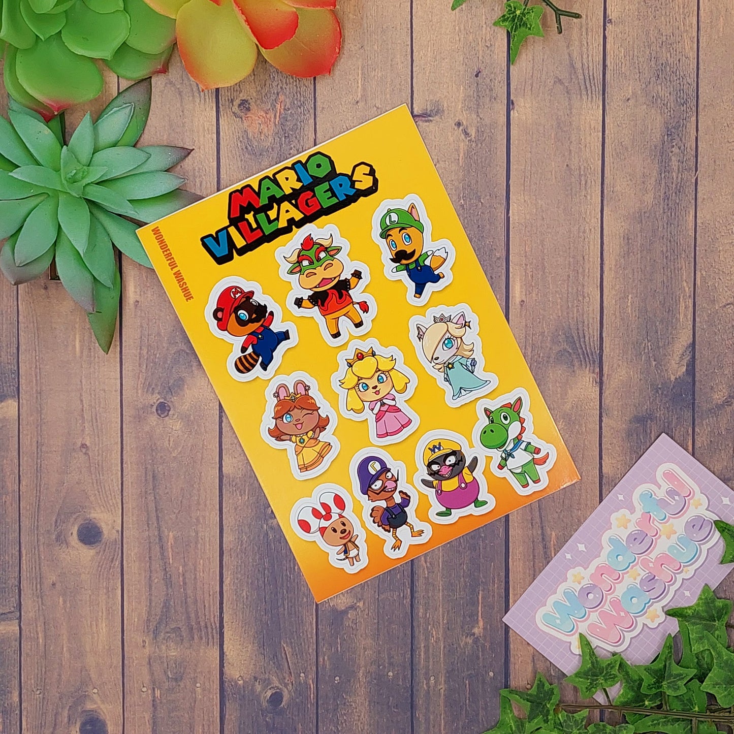 Mario Villagers Sticker Sheet