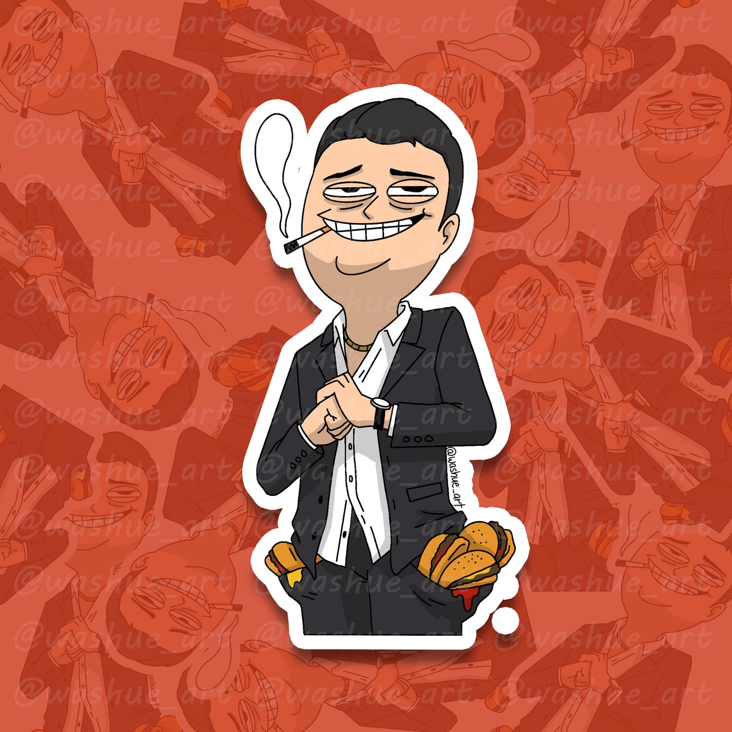Kiryu Burgerpants Vinyl Sticker