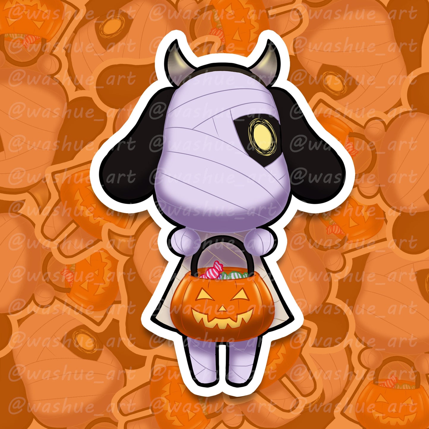 Halloween Lucky Vinyl Sticker