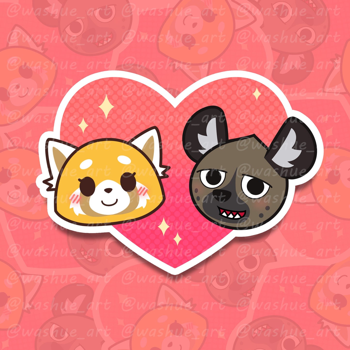 Retsuko x Haida Vinyl Sticker