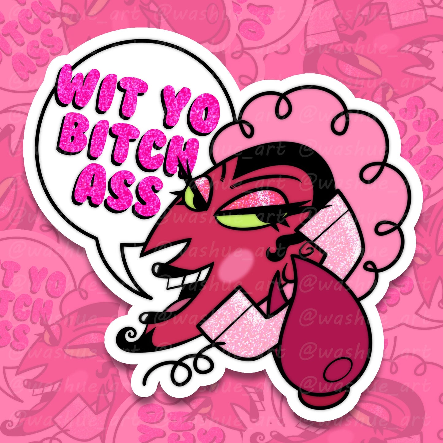 HIM Holographic Sticker