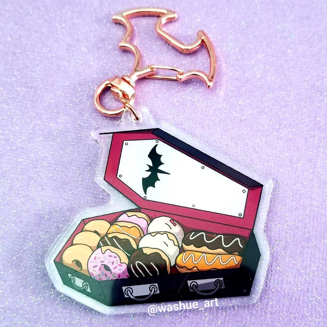 Coffin Donut Box Acrylic Charm