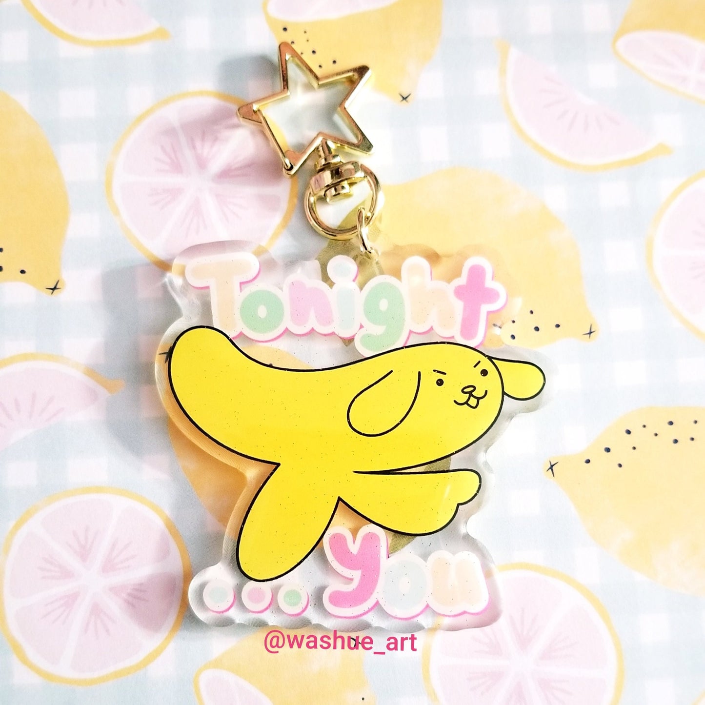 Hand Banana Acrylic Charm
