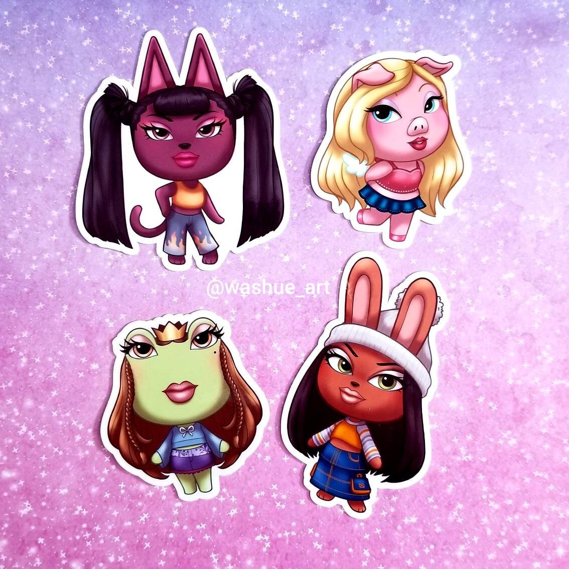 Bratz Villagers Vinyl Stickers