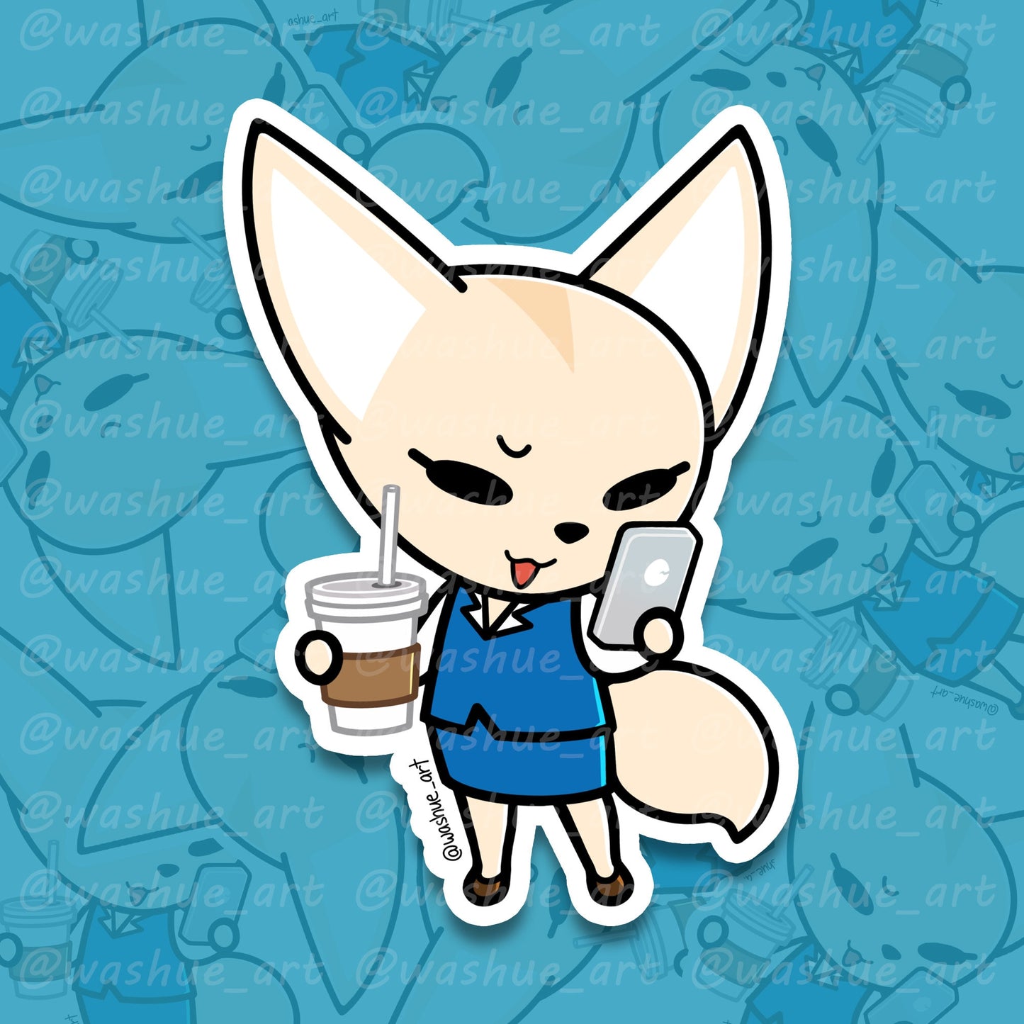 Fenneko Vinyl Sticker