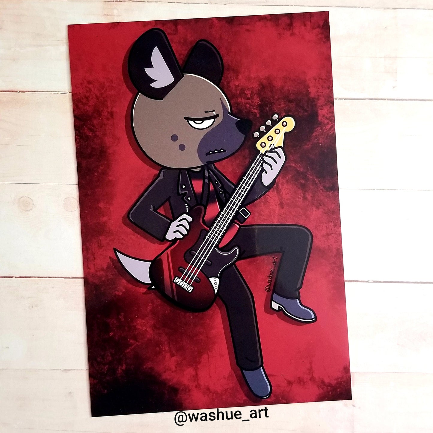 Haida Guitar 4x6 inch Glossy Print