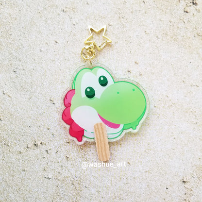 Yoshi Popsicle Keychains