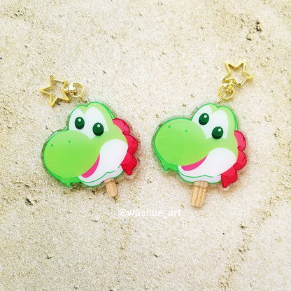 Yoshi Popsicle Keychains