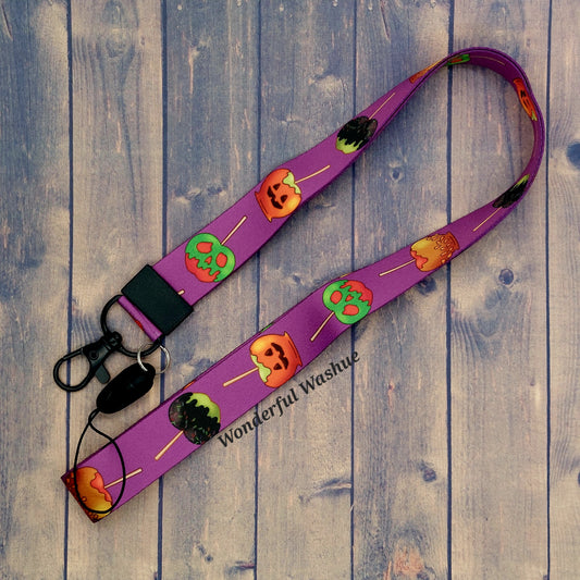 Spooky Candy Apples Lanyard