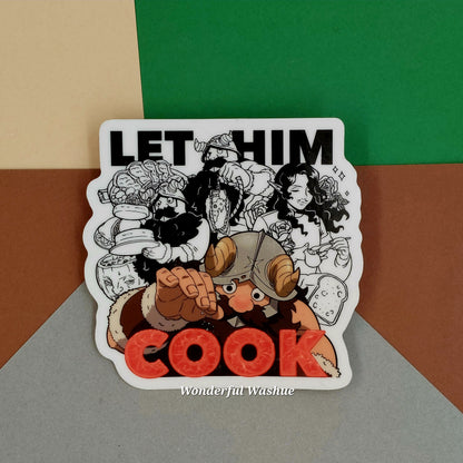 Let Him Cook Vinyl Sticker (Holo)