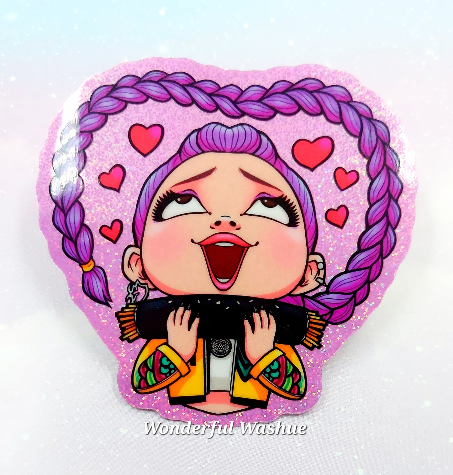Holographic K-pop Demon Hunter Stickers