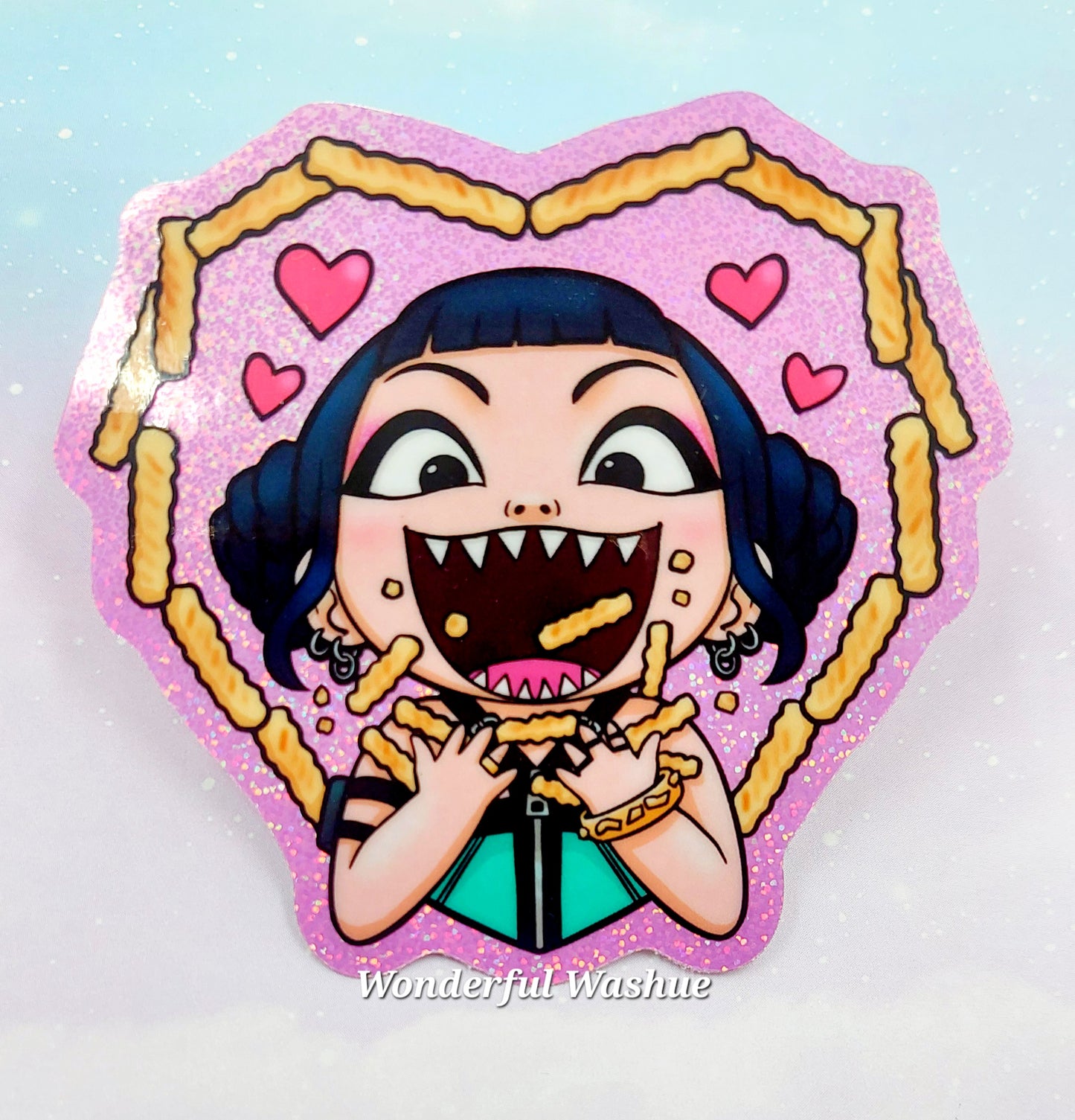 Holographic K-pop Demon Hunter Stickers