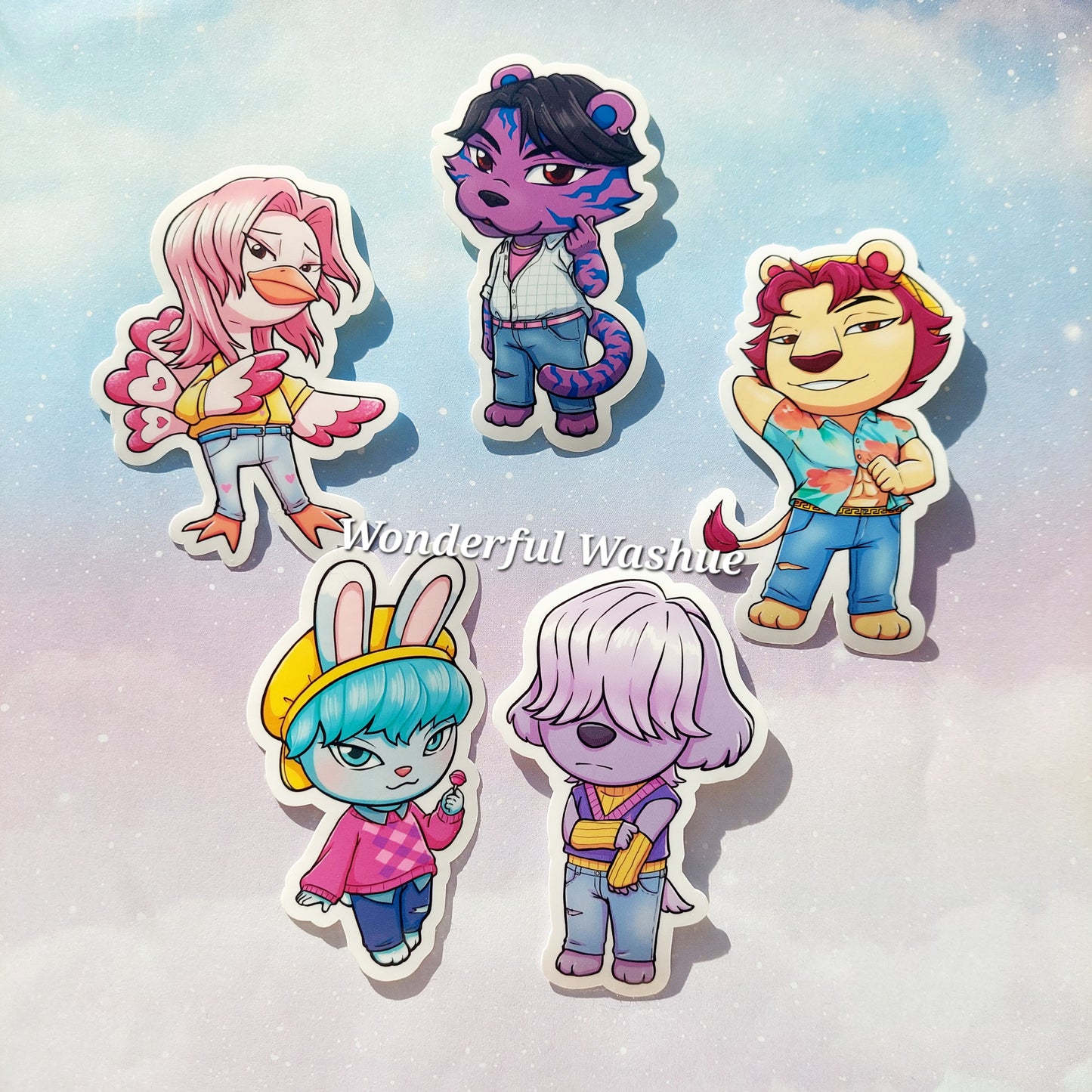 K-pop Demon Hunter Villager Stickers