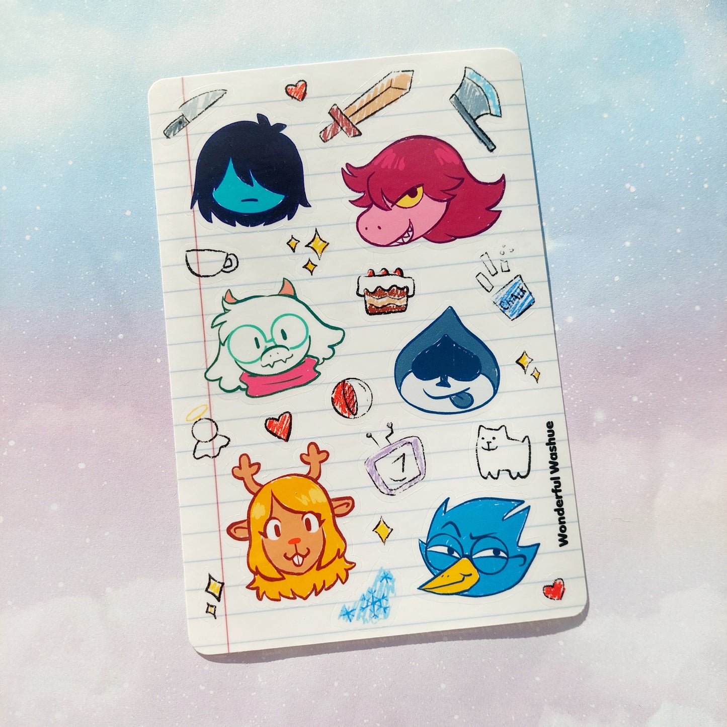 Deltarune Sticker Sheet