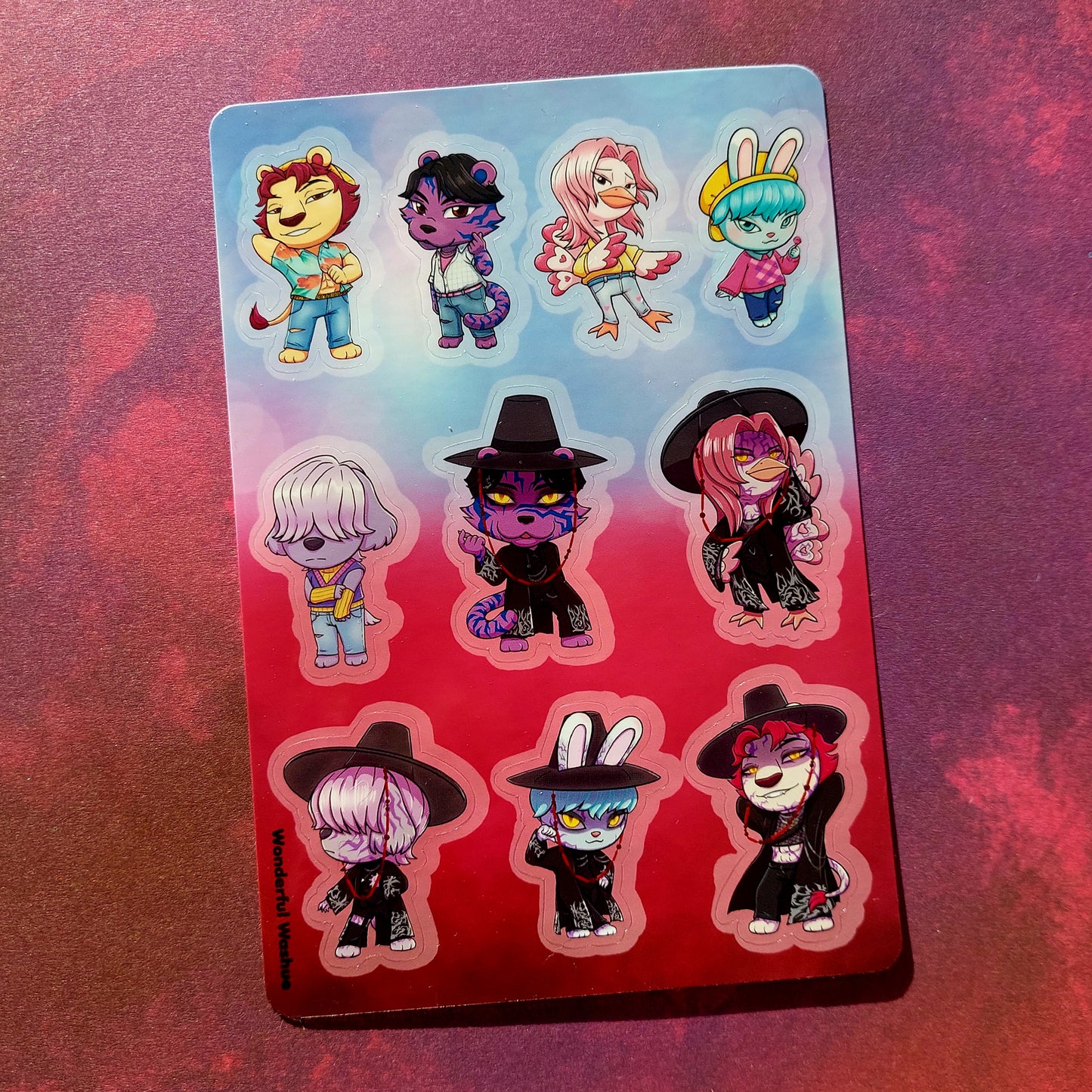 K-pop Demon Hunter Villager Sticker Sheets