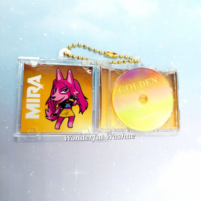 Huntrix Villagers Mini CD Keychain