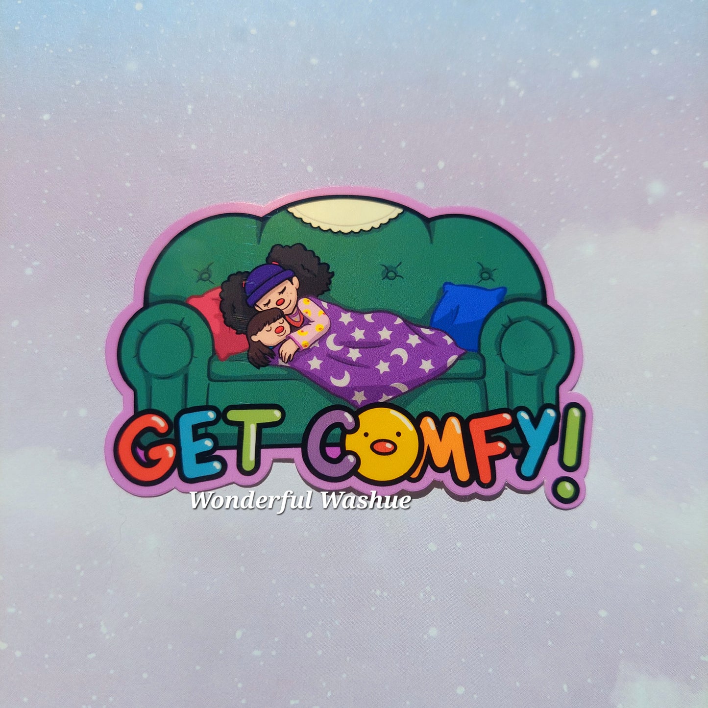 Big Comfy Couch "Get Comfy" Vinyl Sticker