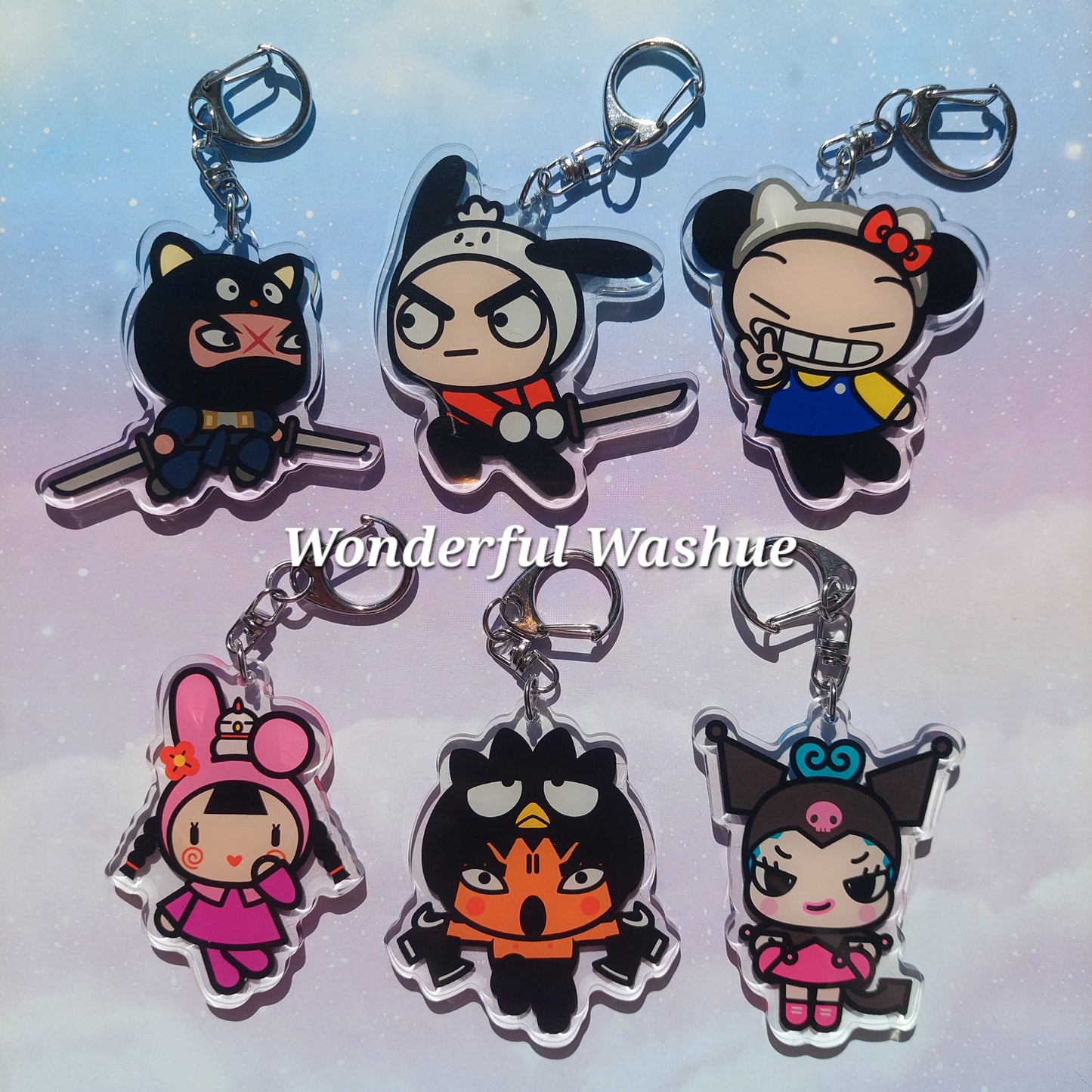 Pucca x Sanrio Acrylic Charms