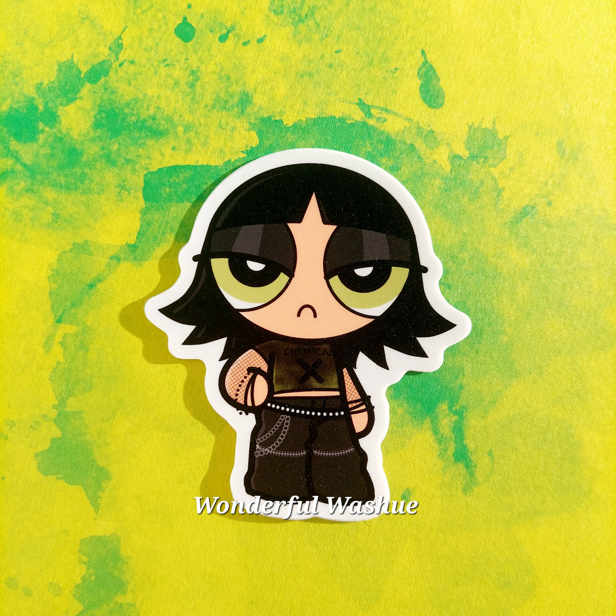 Alt PowerPuff Girls/ RowdyRuff Boys Matte Vinyl Stickers