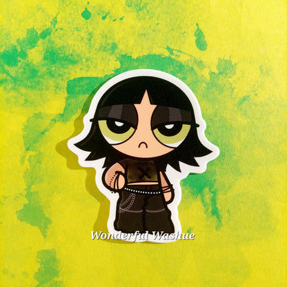 Alt PowerPuff Girls/ RowdyRuff Boys Matte Vinyl Stickers