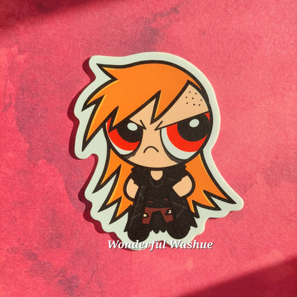 Alt PowerPuff Girls/ RowdyRuff Boys Matte Vinyl Stickers