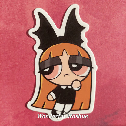 Alt PowerPuff Girls/ RowdyRuff Boys Matte Vinyl Stickers