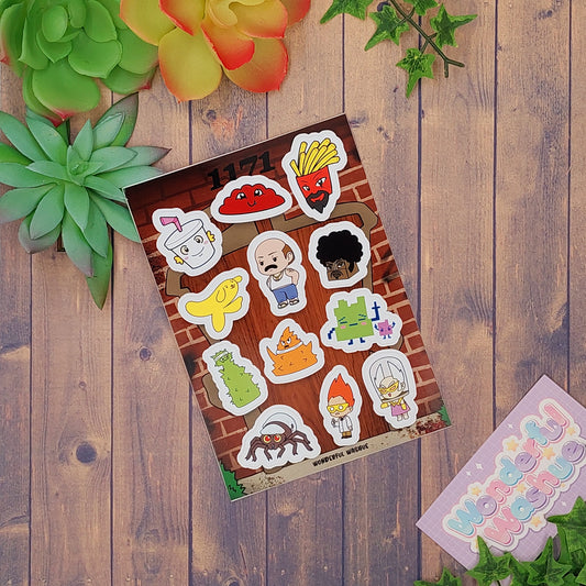 ATHF Characters Sticker Sheet