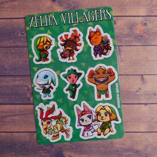 Zelda Villagers Sticker Sheet