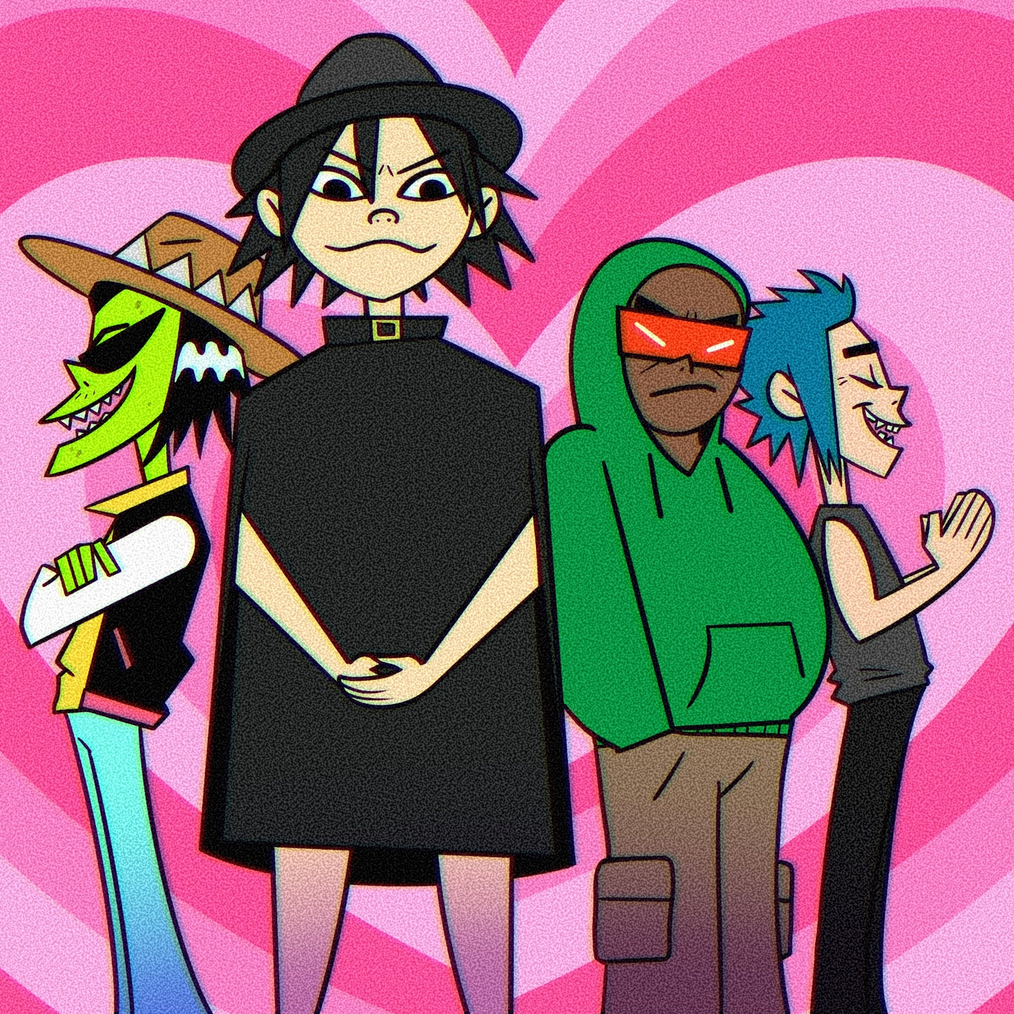 Gorillaz Phase 5 8x8 Print | Satin Finish