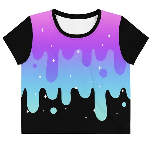 Pastel Goth All-Over Print Crop Tee