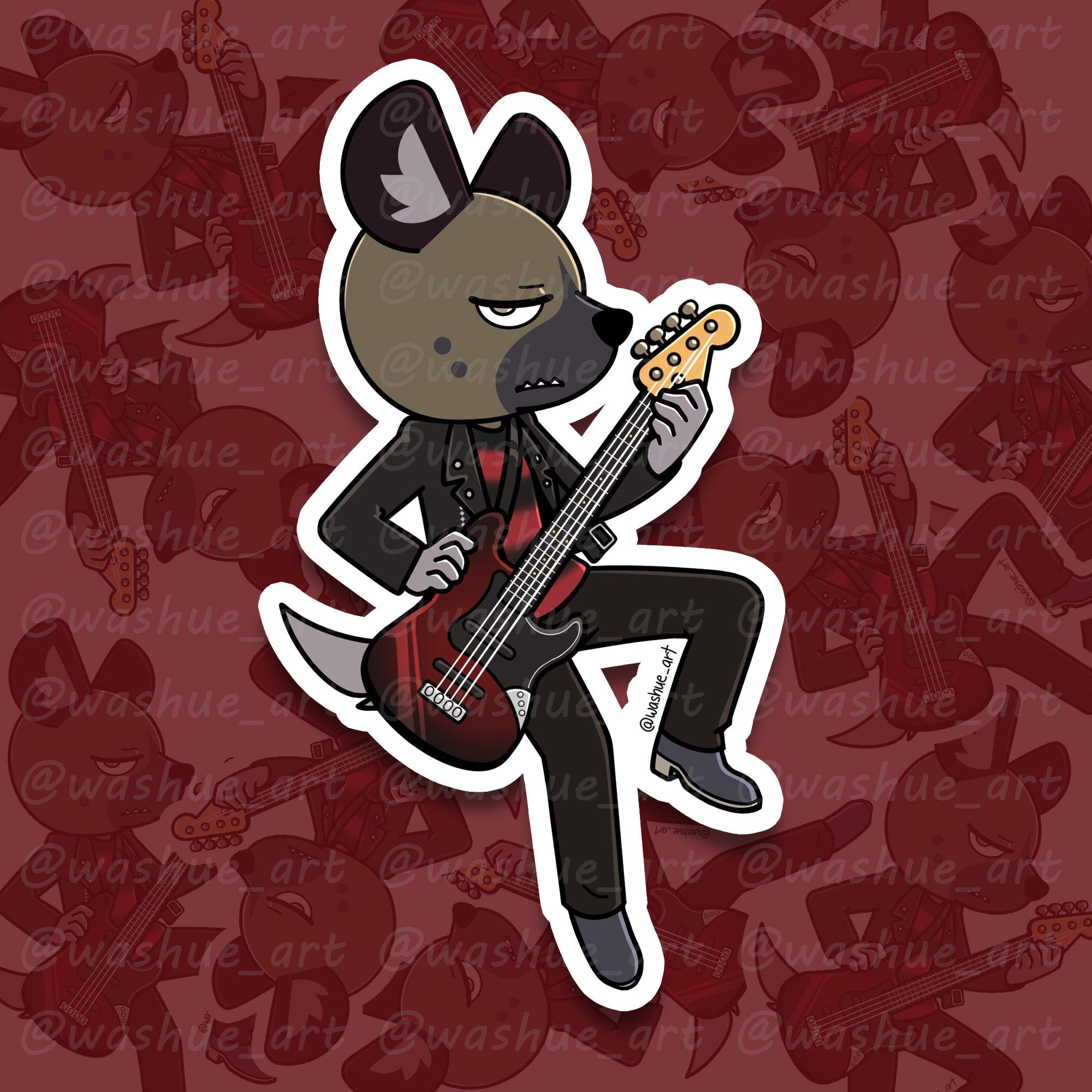 Haida Guitar Vinyl Sticker – Wonderful Washue