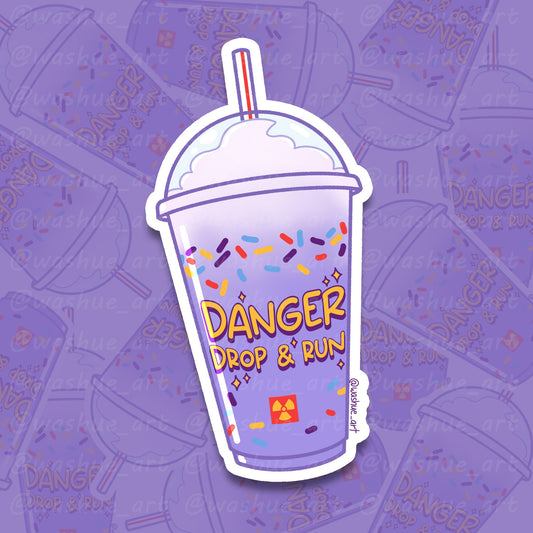 Holographic Birthday Shake Vinyl Sticker